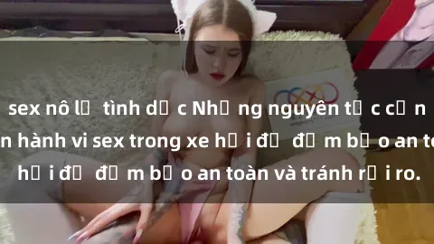 sex nô lệ tình dục Những nguyên tắc cần nhớ khi thực hiện hành vi sex trong xe hơi để đảm bảo an toàn và tránh rủi ro.